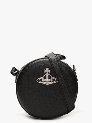 Johanna Black Vegan Round Cross-Body Bag