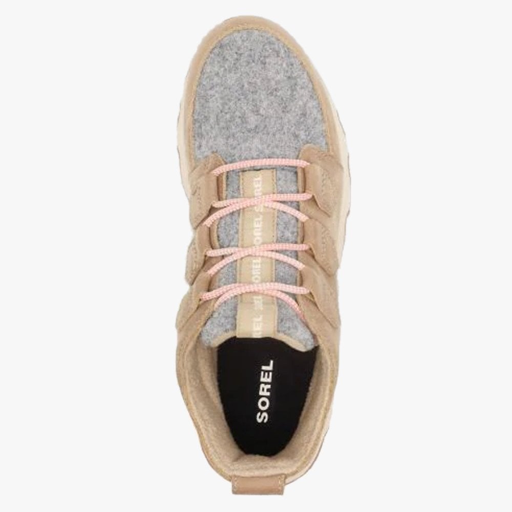 Kinetic Caribou Sandy Tan Leather Sporty Trainers
