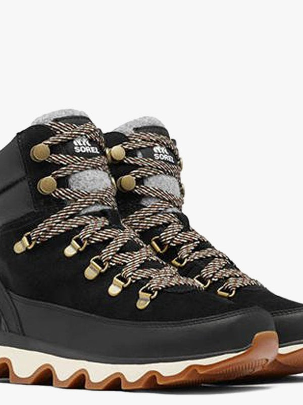 Kinetic Conquest Black Suede & Leather Hiker Boots