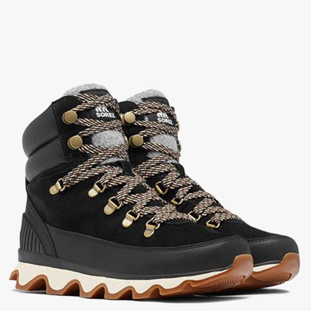 Kinetic Conquest Black Suede & Leather Hiker Boots