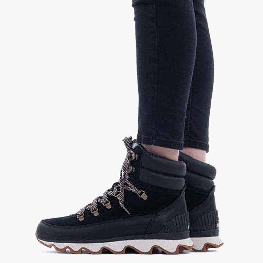 Kinetic Conquest Black Suede & Leather Hiker Boots