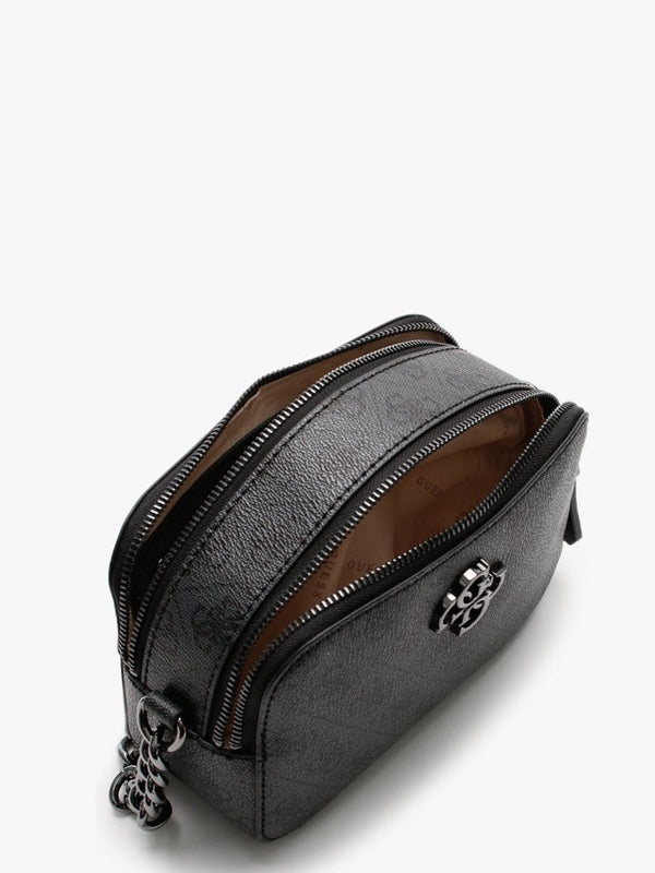 Noelle Signature Logo Coal Camera Bag