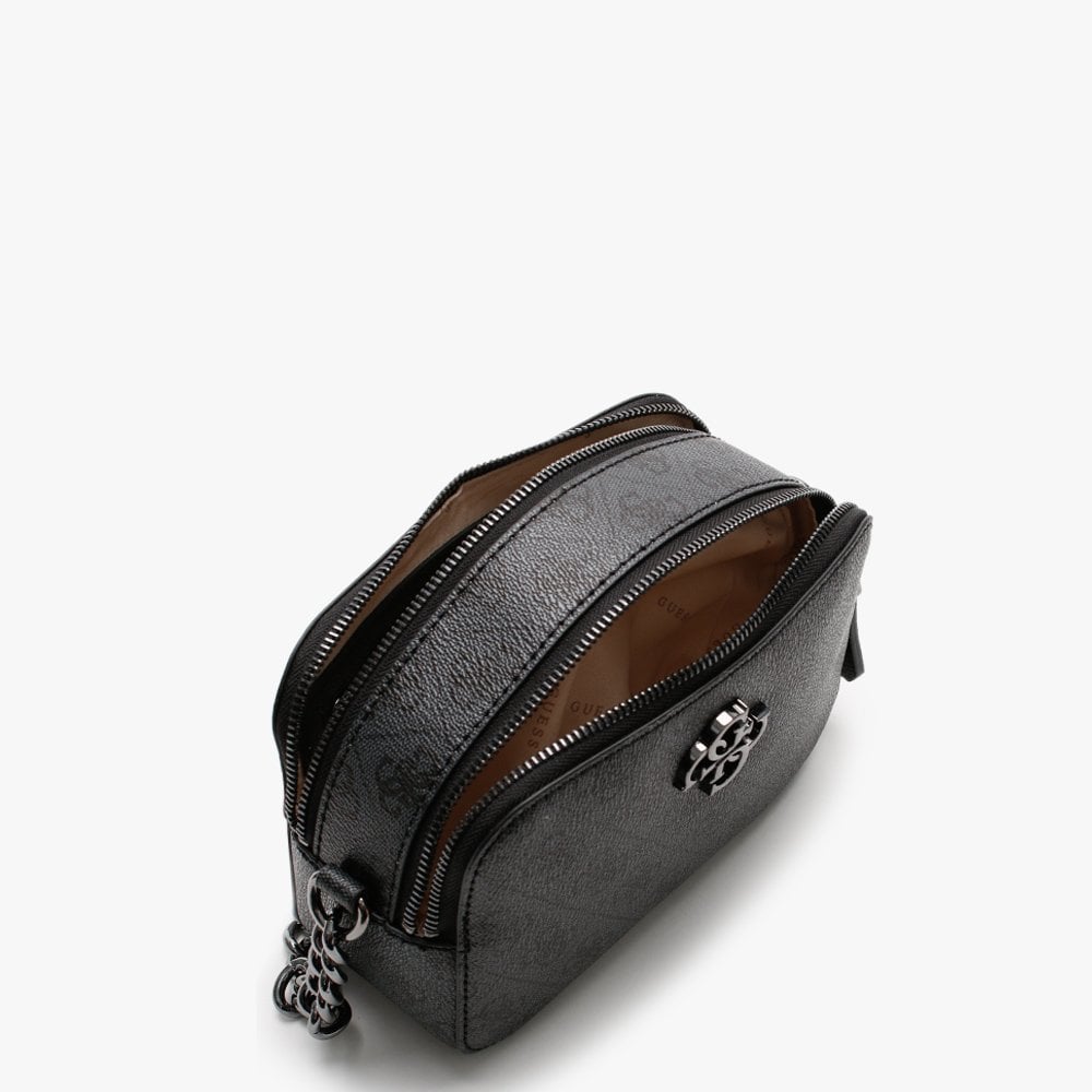 Noelle Signature Logo Coal Camera Bag