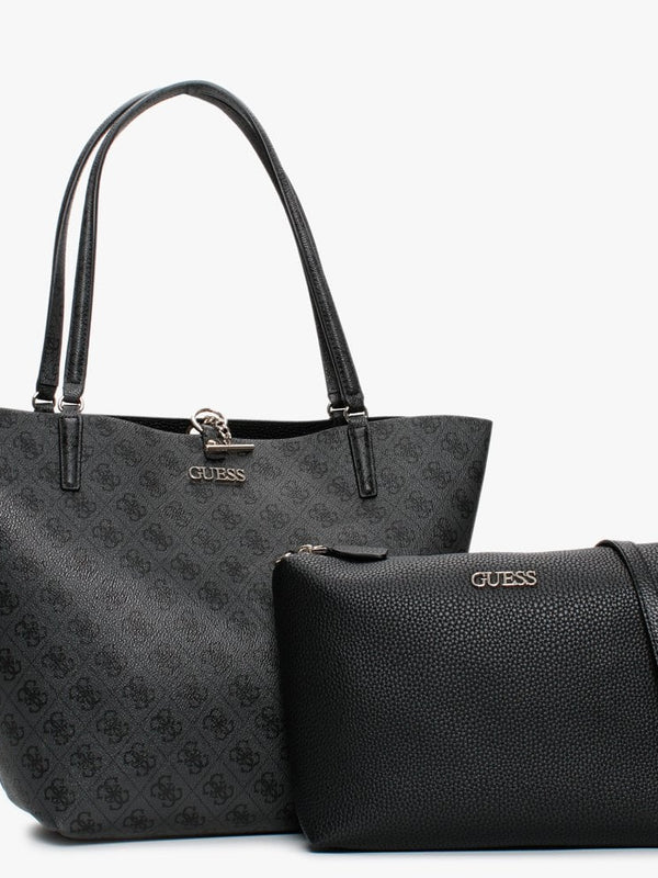 Alby Toggle Signature Logo Coal & Black Tote Bag