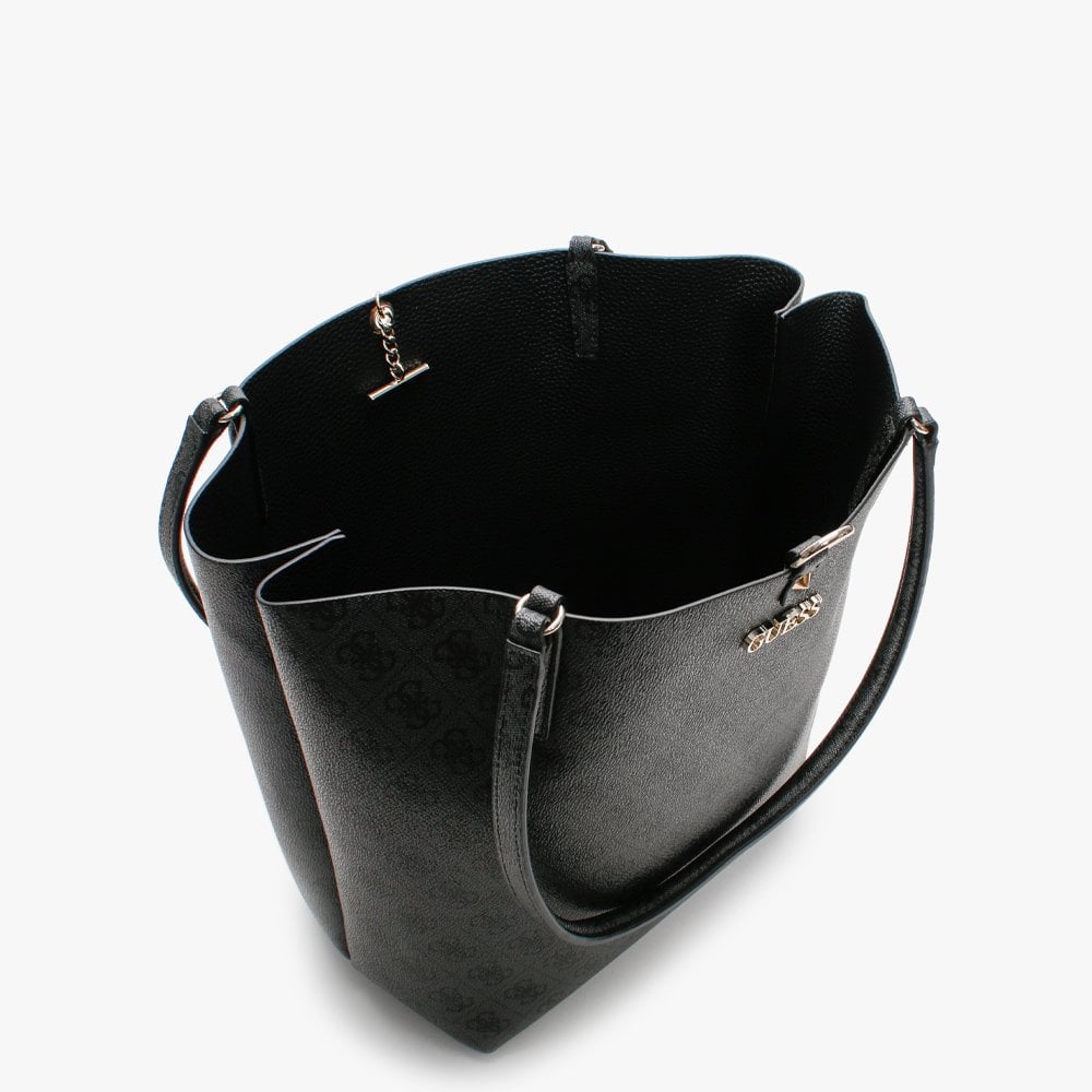 Alby Toggle Signature Logo Coal & Black Tote Bag