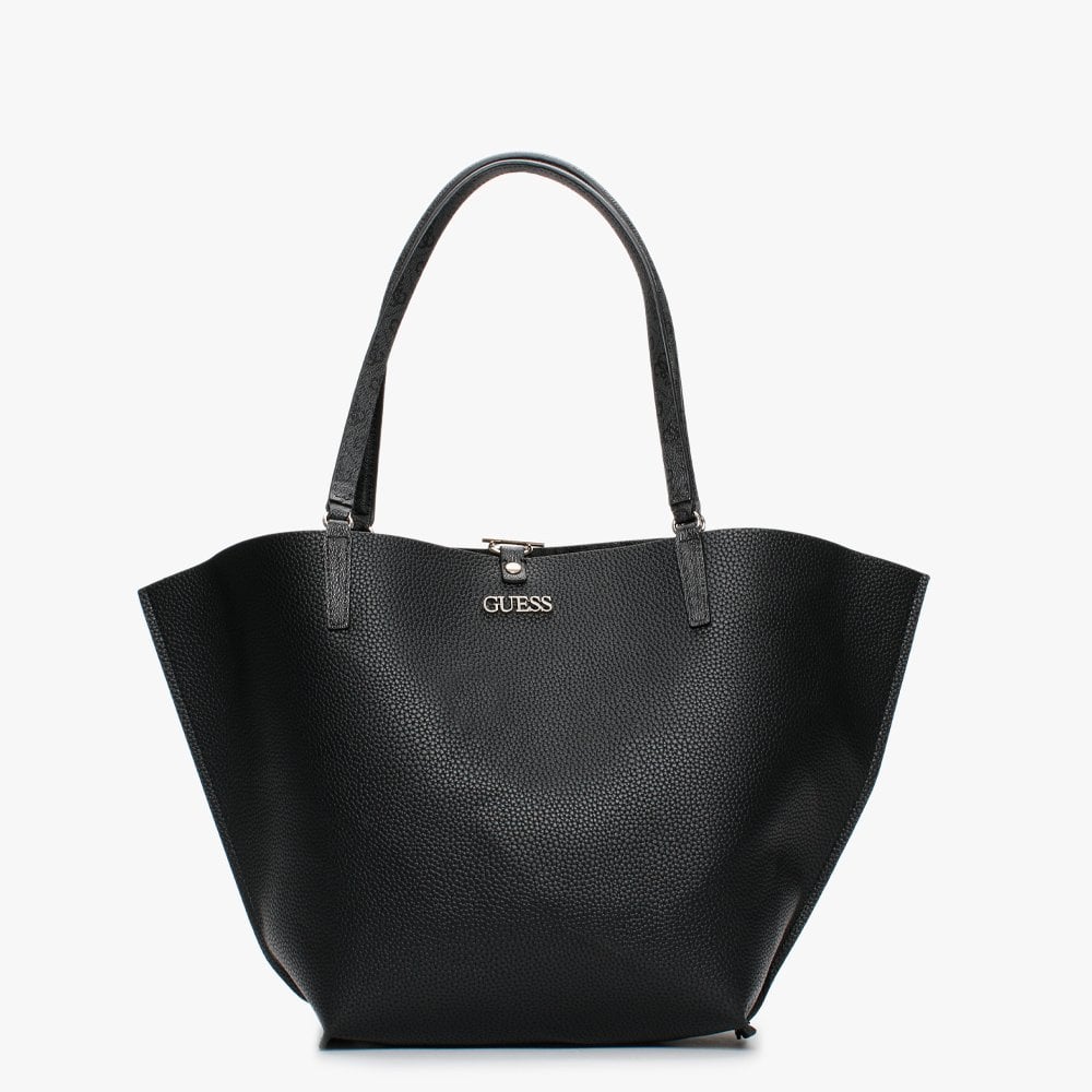 Alby Toggle Signature Logo Coal & Black Tote Bag