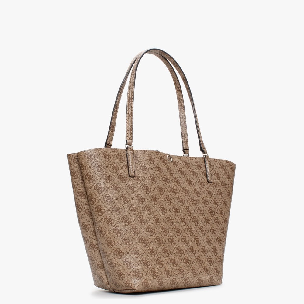Alby Toggle Signature Logo Latte & Taupe Tote Bag