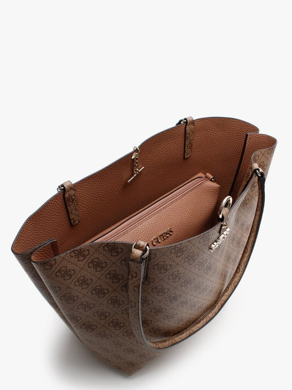 Alby Toggle Signature Logo Latte & Taupe Tote Bag