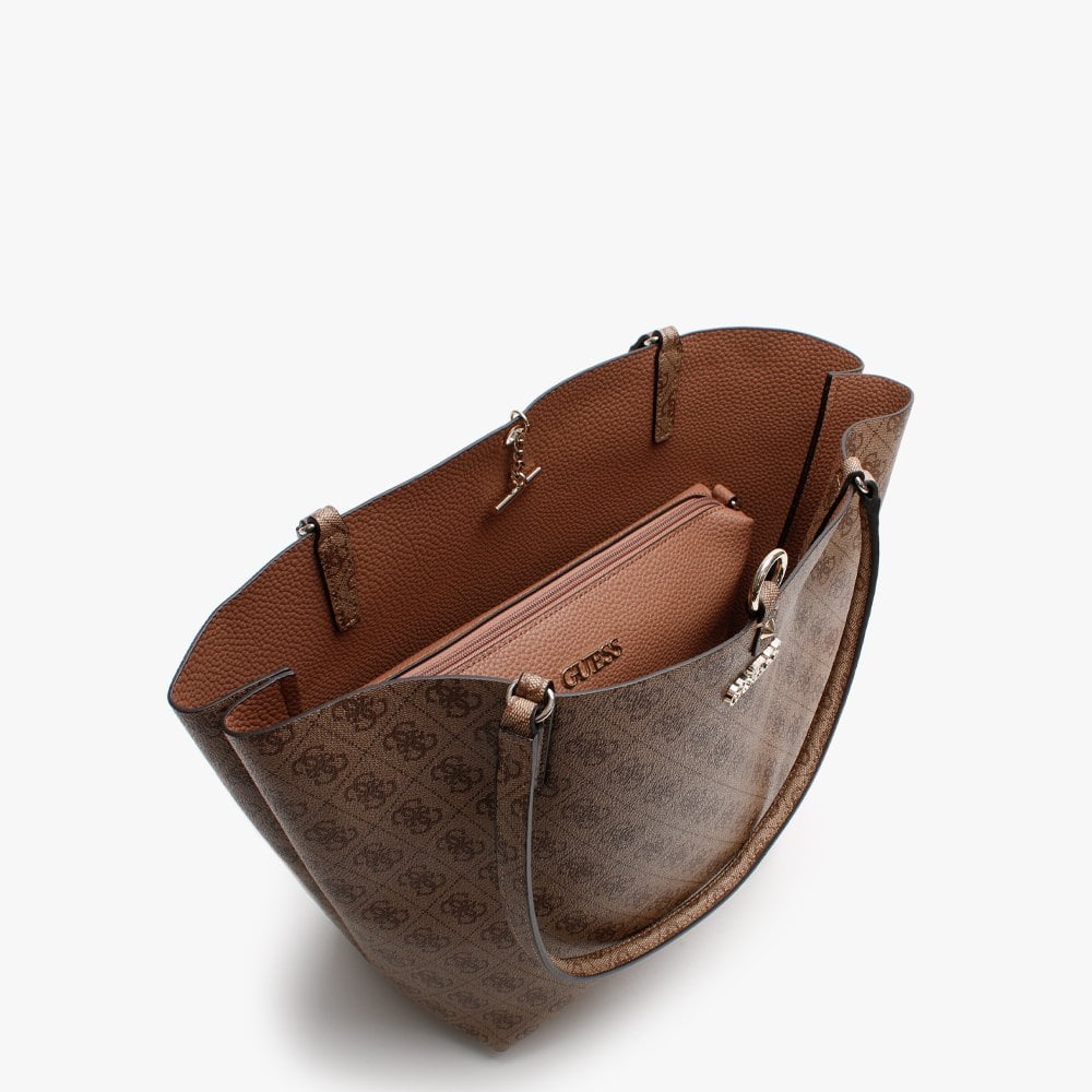 Alby Toggle Signature Logo Latte & Taupe Tote Bag