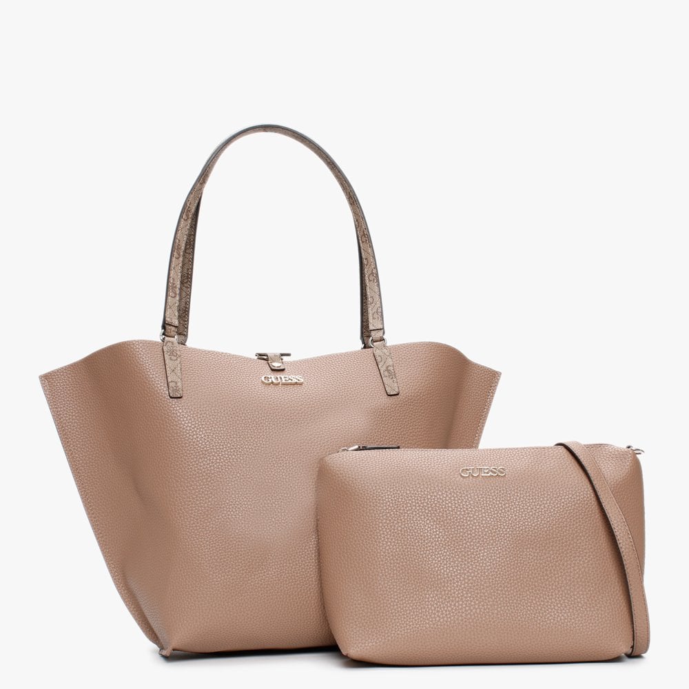 Alby Toggle Signature Logo Latte & Taupe Tote Bag