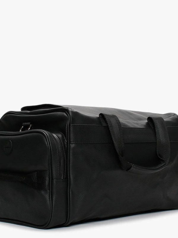 Men’s Alex Black Eco-Friendly Duffer Weekend Bag