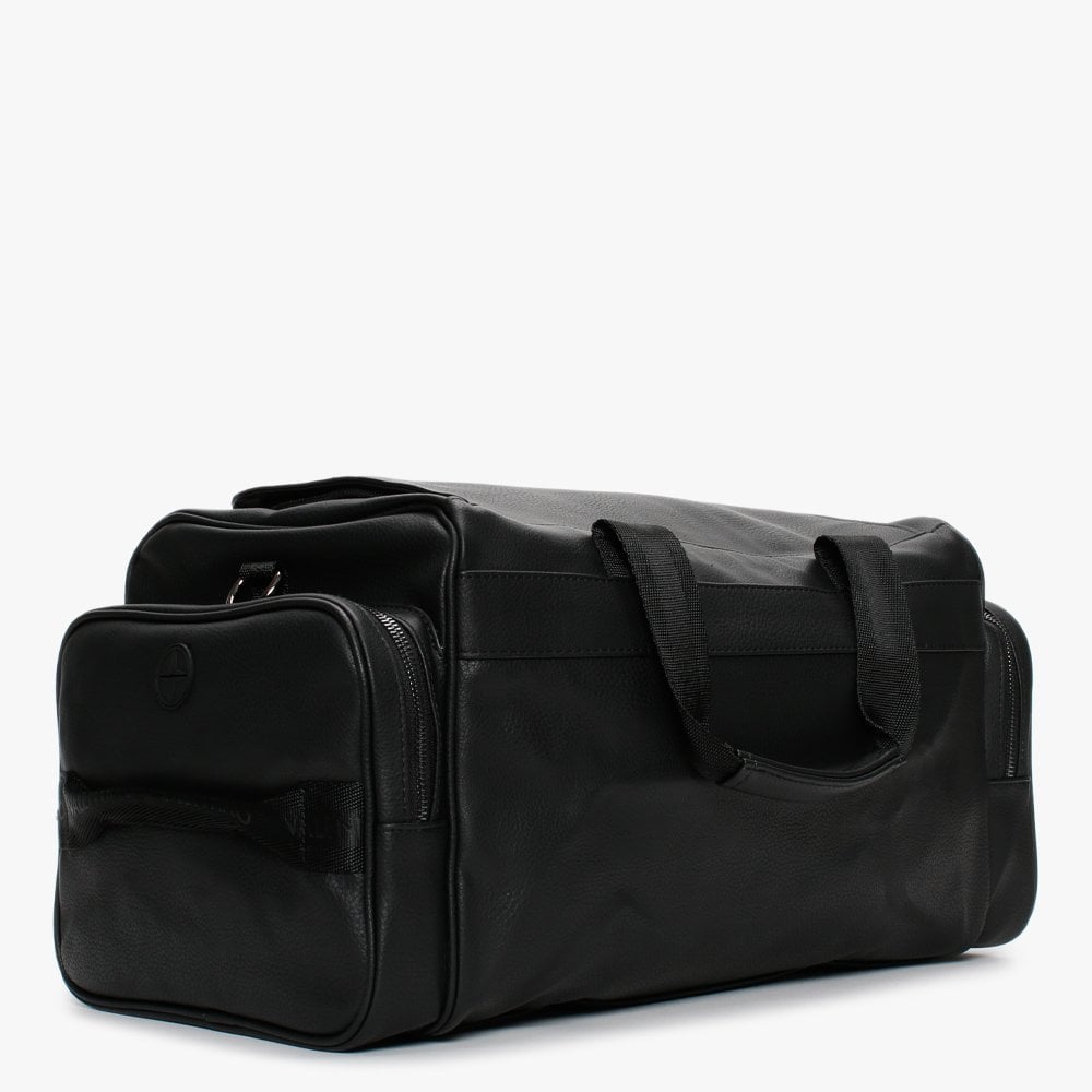 Men’s Alex Black Eco-Friendly Duffer Weekend Bag