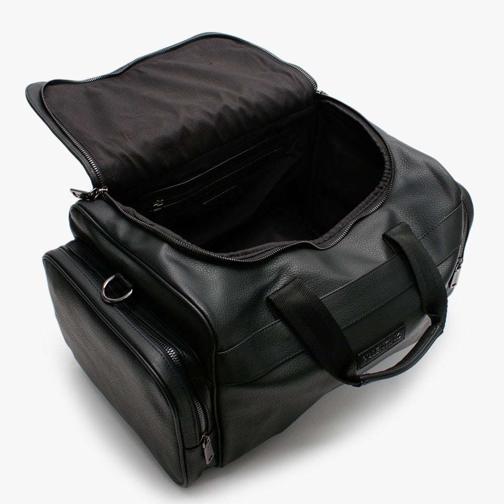 Men’s Alex Black Eco-Friendly Duffer Weekend Bag