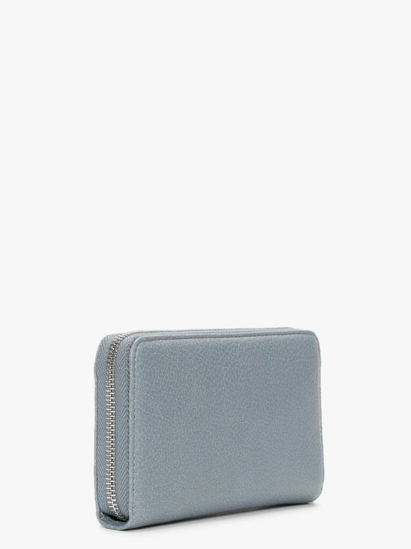 Large Hailey Light Blue Zip Around Wallet