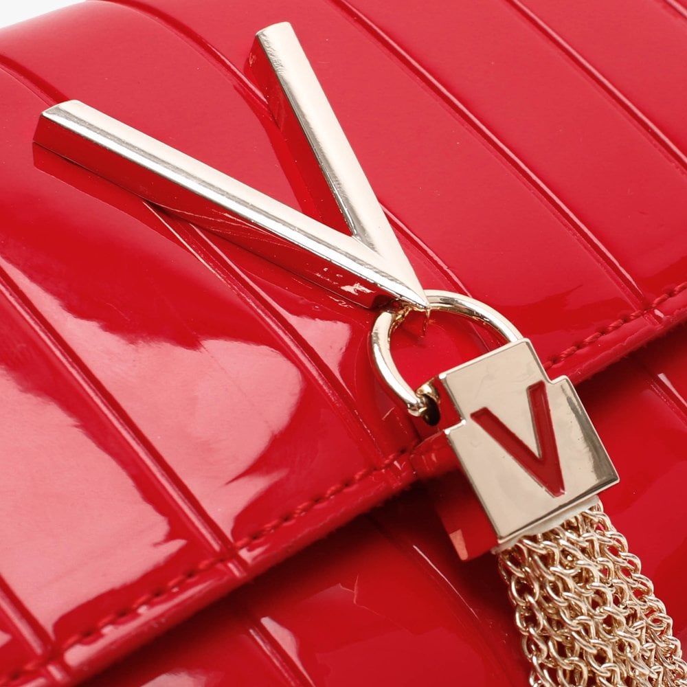 Bongo Twiss Rosso Patent Pochette Bag