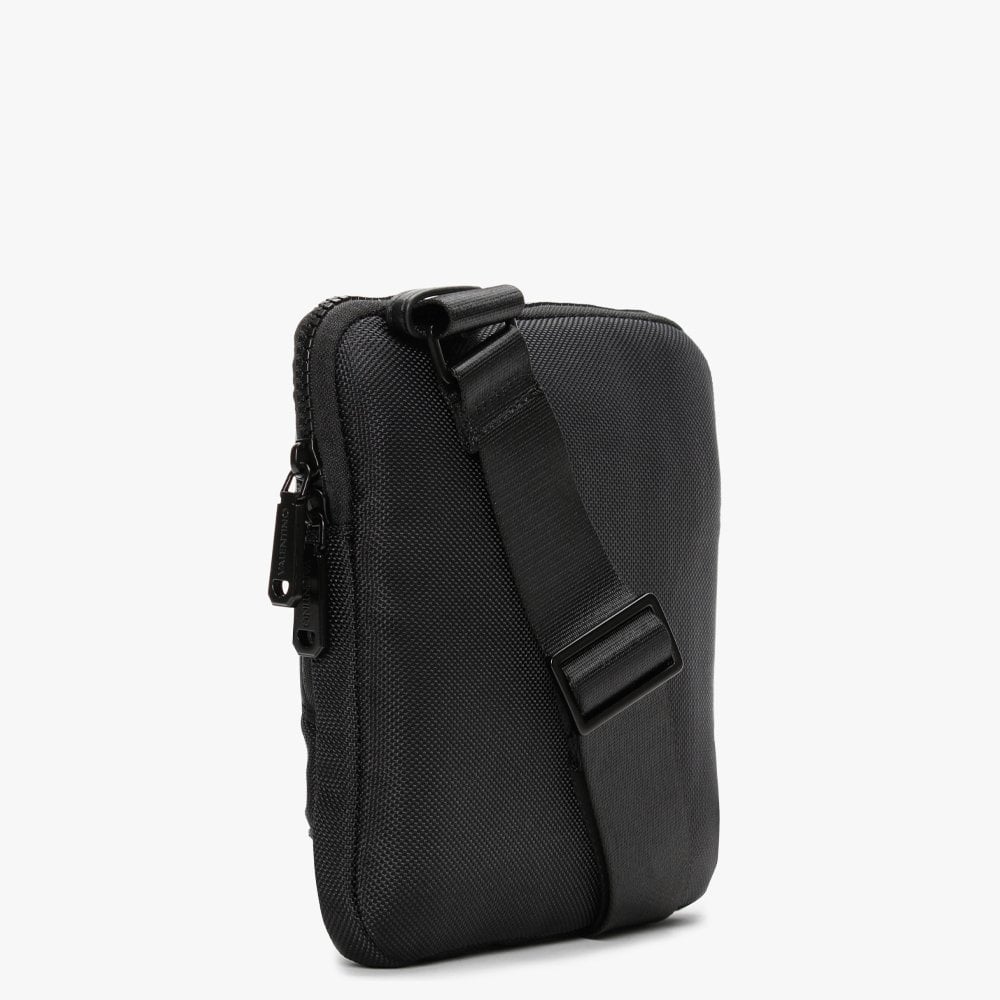 Men’s Klive Black Square Cross-Body Bag