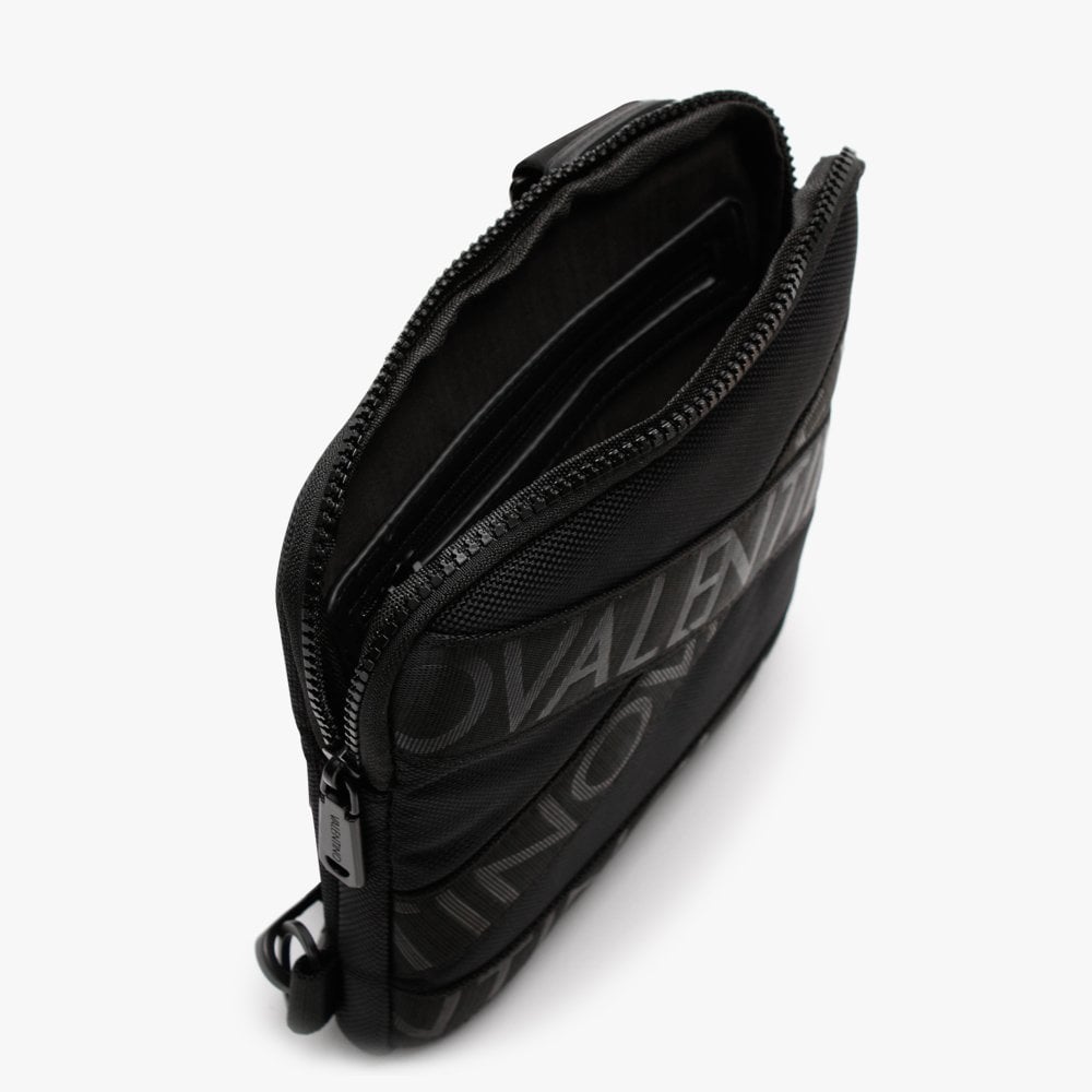 Men’s Klive Black Square Cross-Body Bag