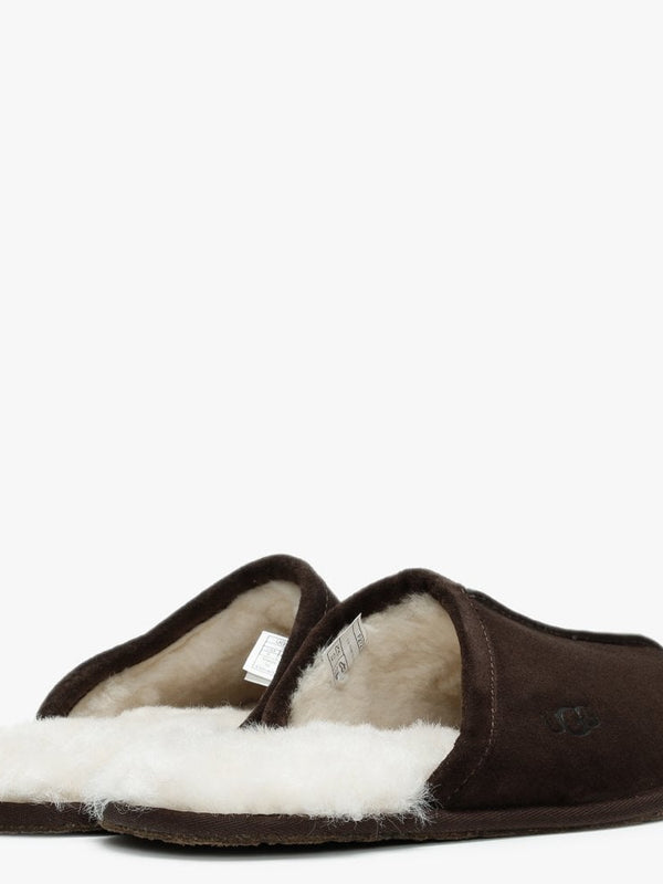 Men’s Scuff Espresso Suede Slippers