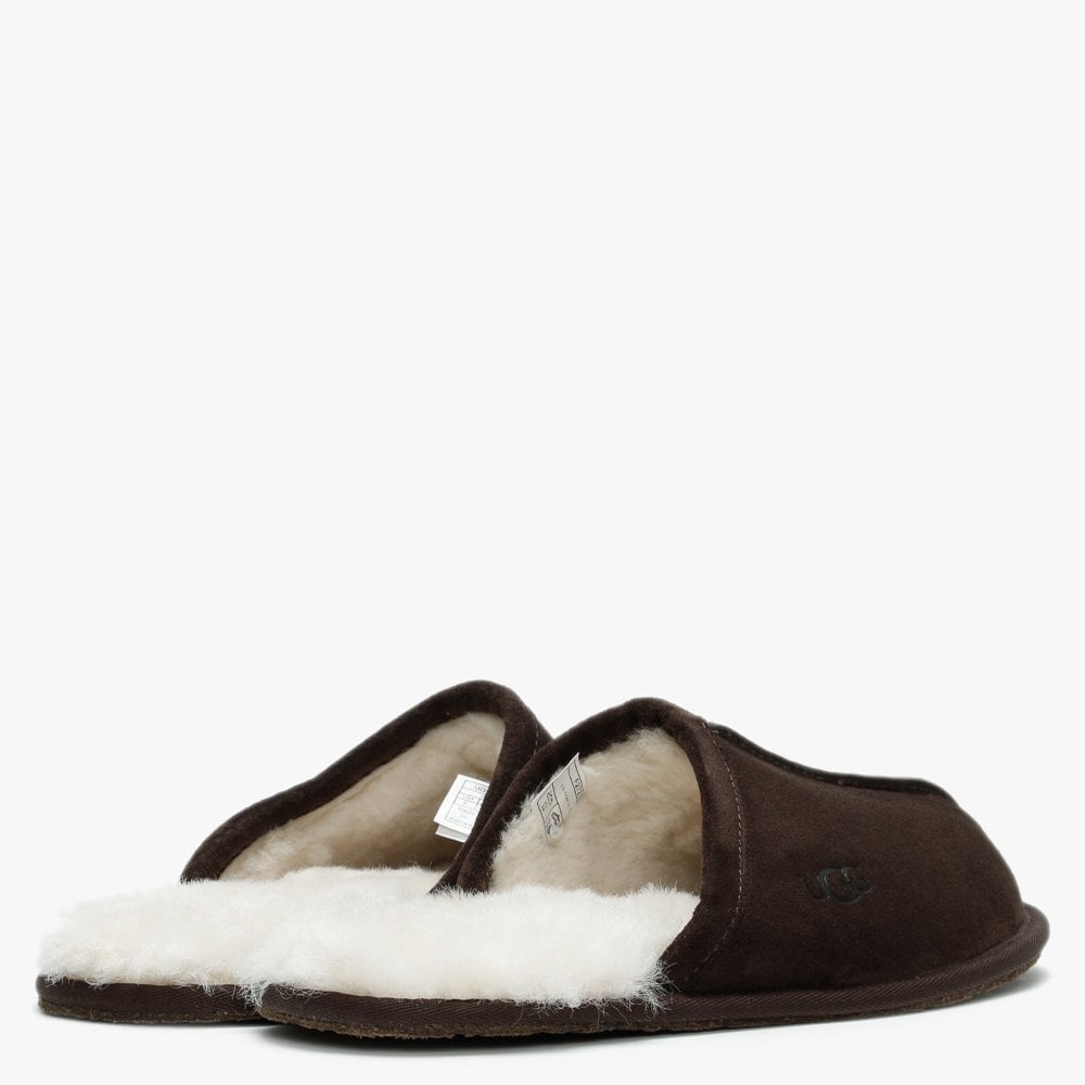 Men’s Scuff Espresso Suede Slippers