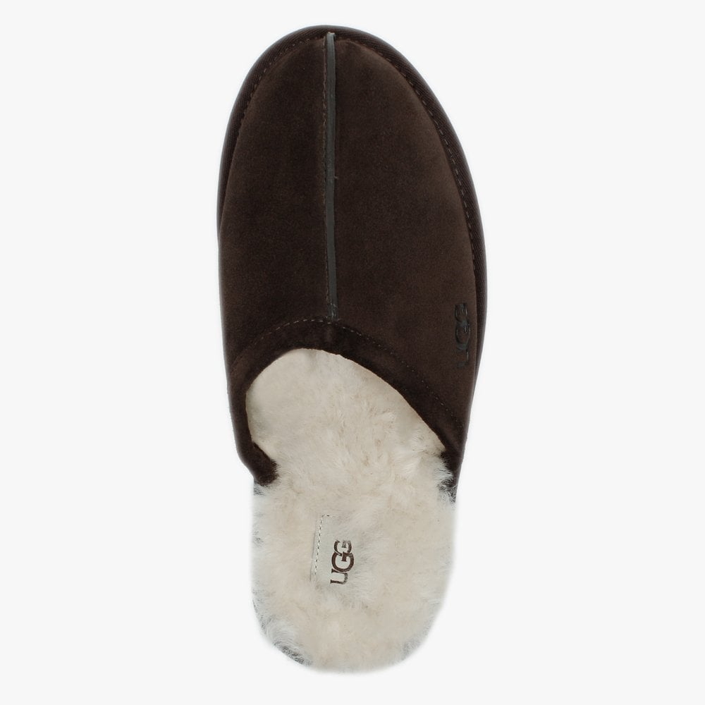Men’s Scuff Espresso Suede Slippers