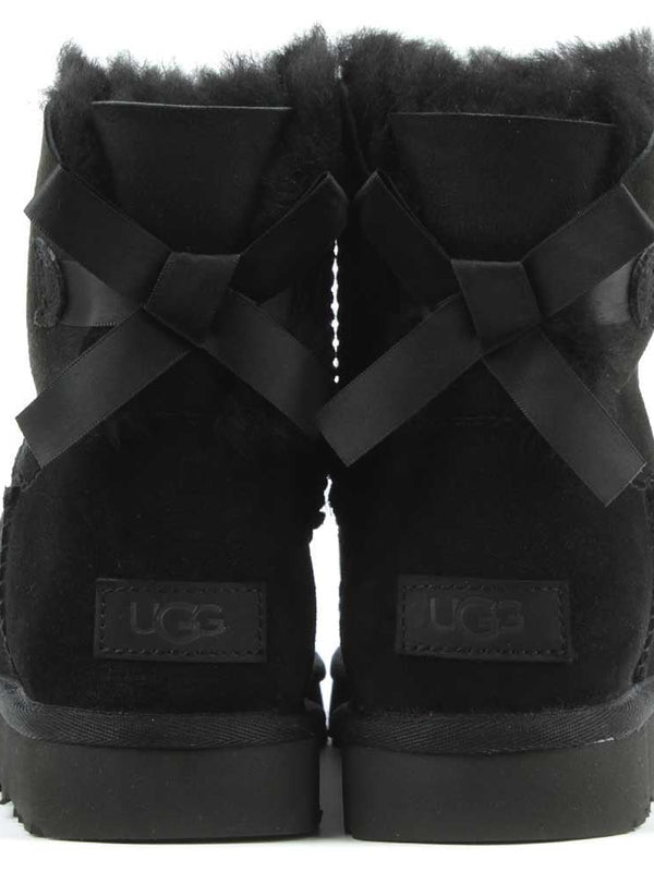 Mini Bailey Bow II Black Twinface Boots