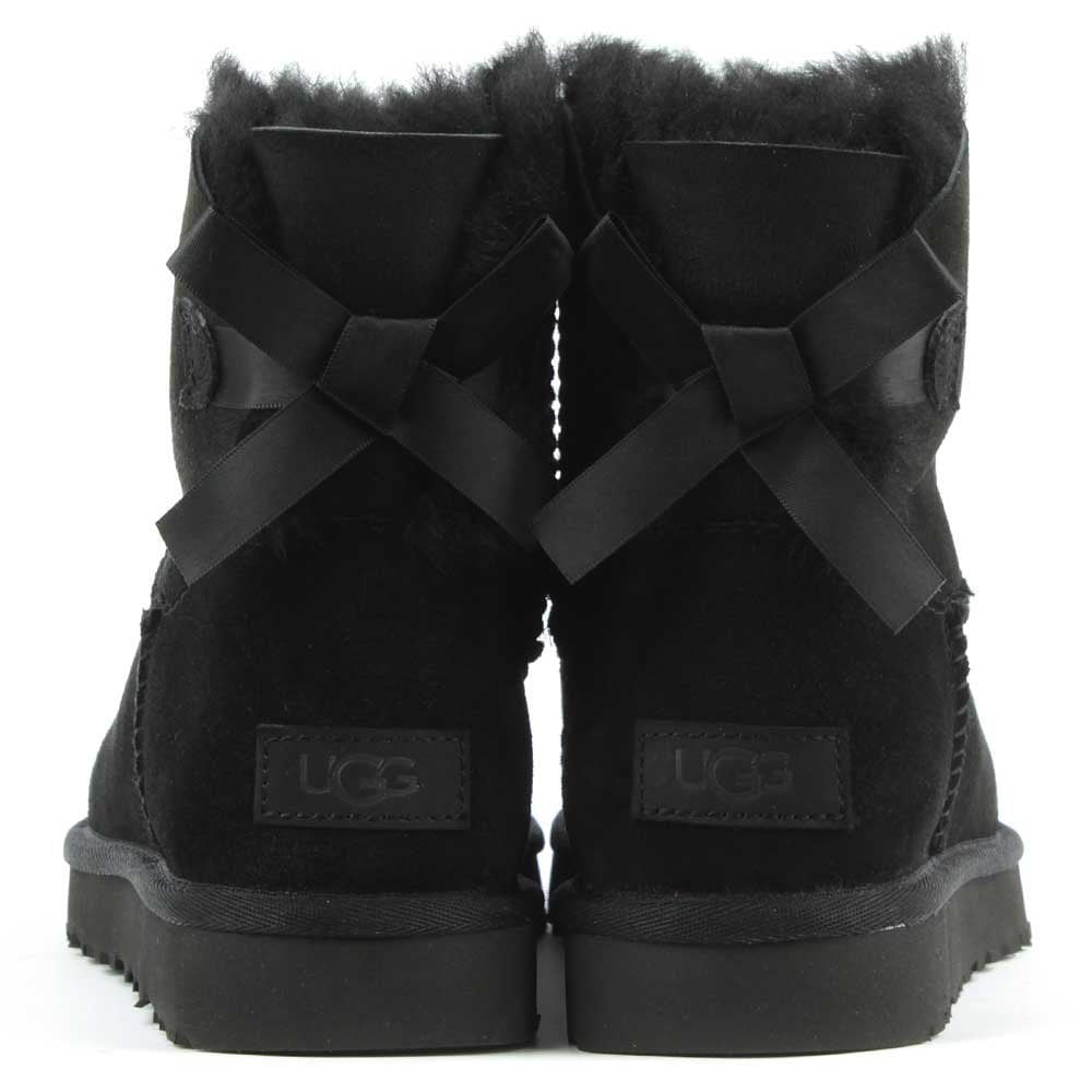 Mini Bailey Bow II Black Twinface Boots