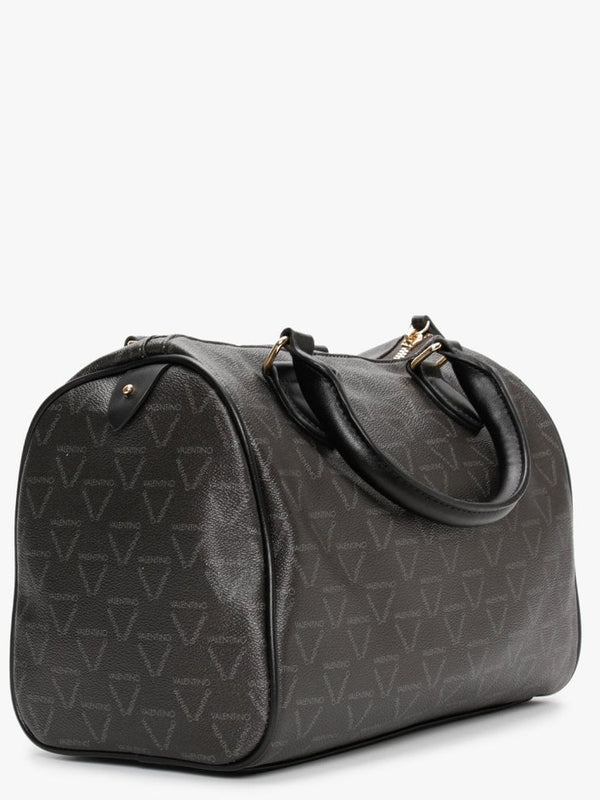 Liuto II Nero Multi Logo Satchel Bag