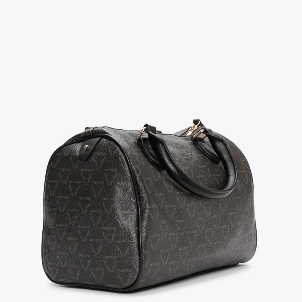 Liuto II Nero Multi Logo Satchel Bag