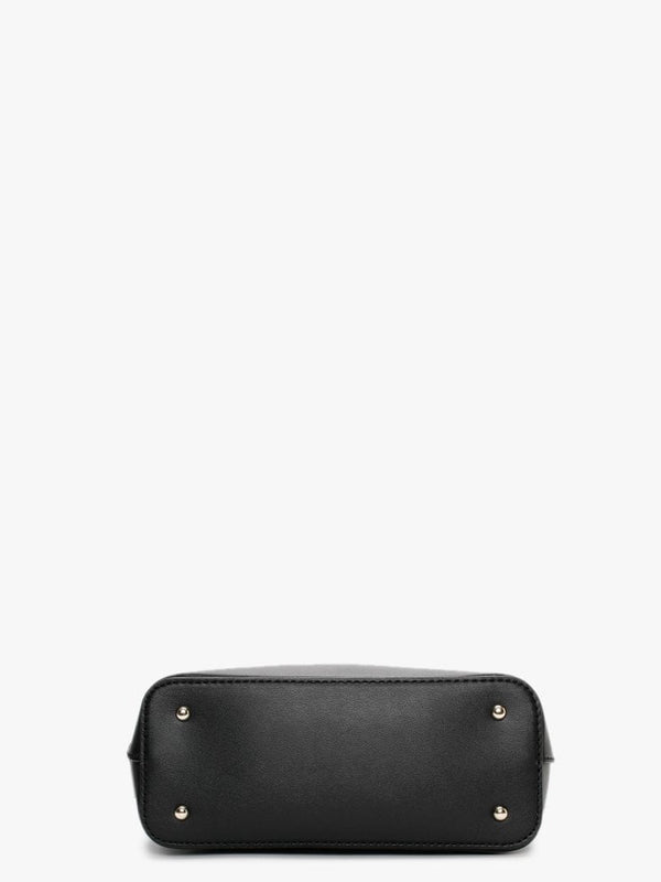 Illy Quilted Black Bucket Bag