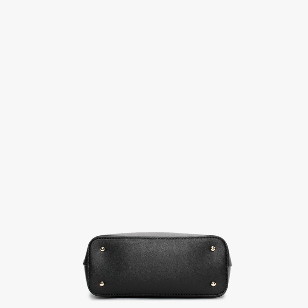 Illy Quilted Black Bucket Bag