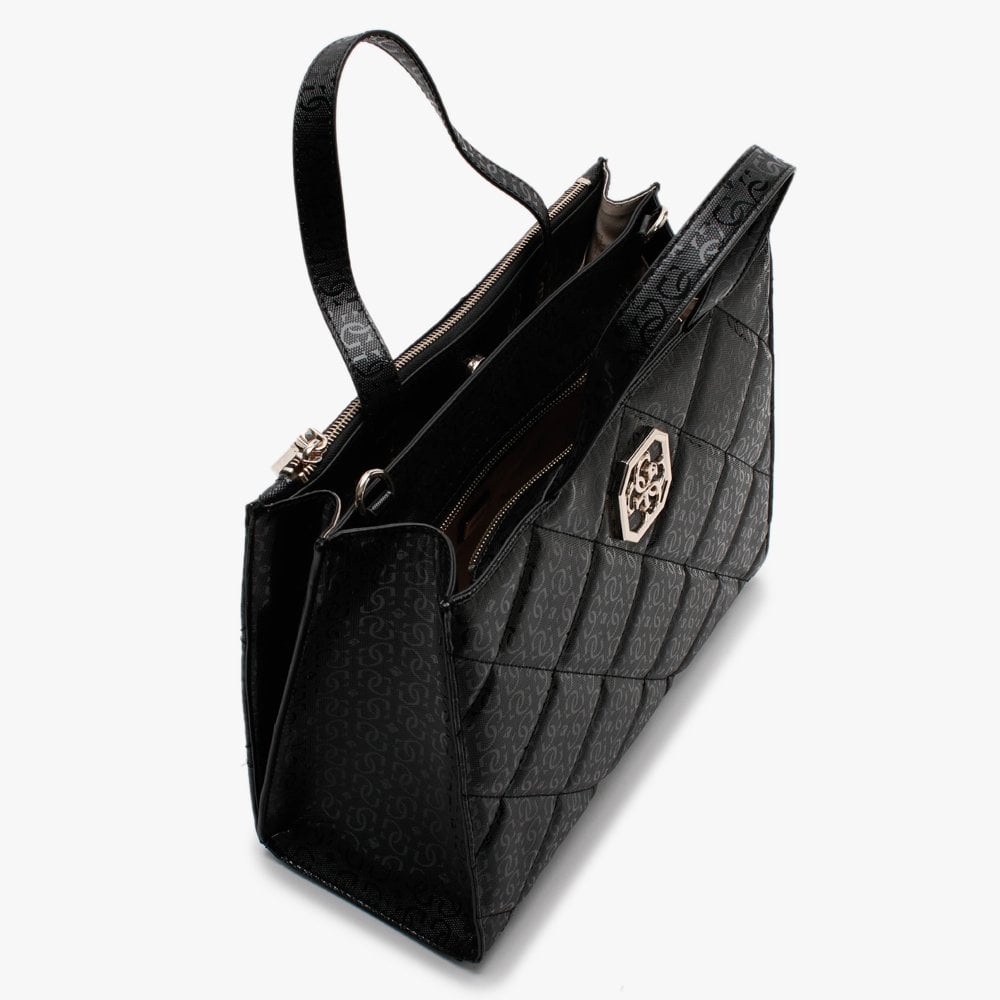 Dilla Elite Quilted Black Repeat Logo Tote Bag