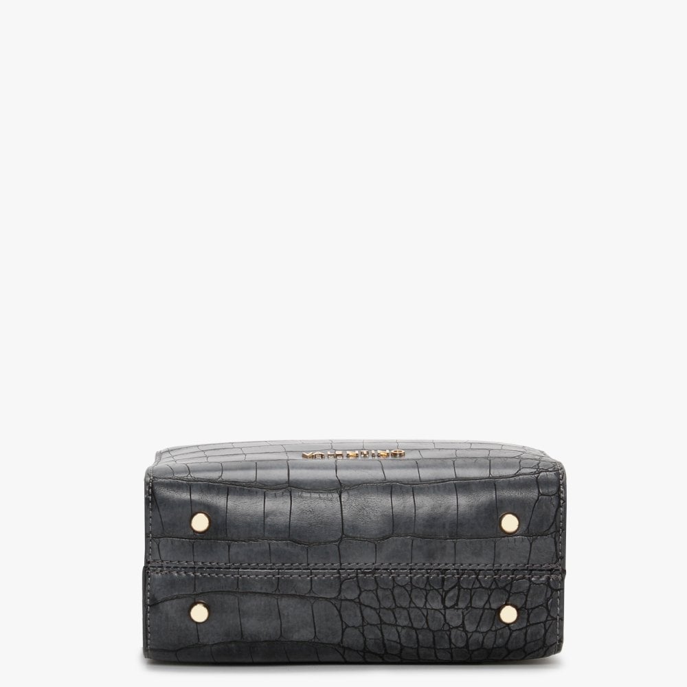 Pattie Haversack Antracite Moc Croc Cross-Body Bag