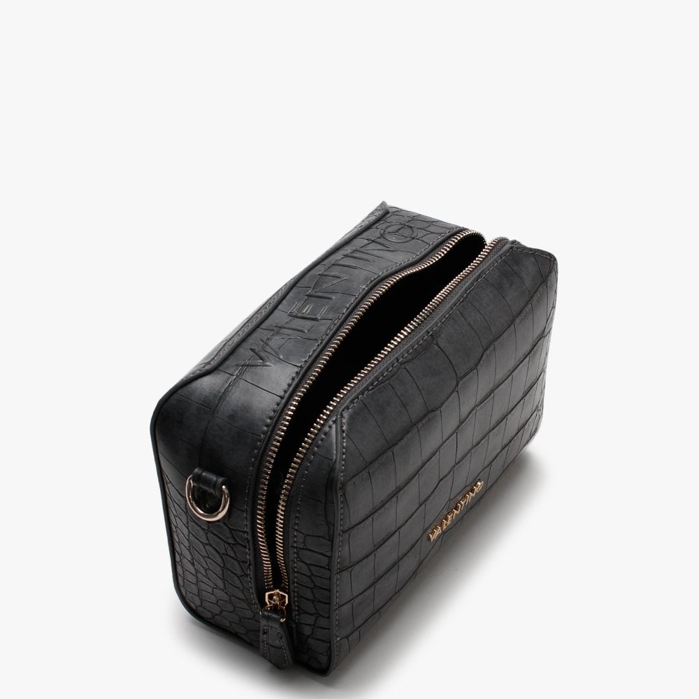 Pattie Haversack Antracite Moc Croc Cross-Body Bag