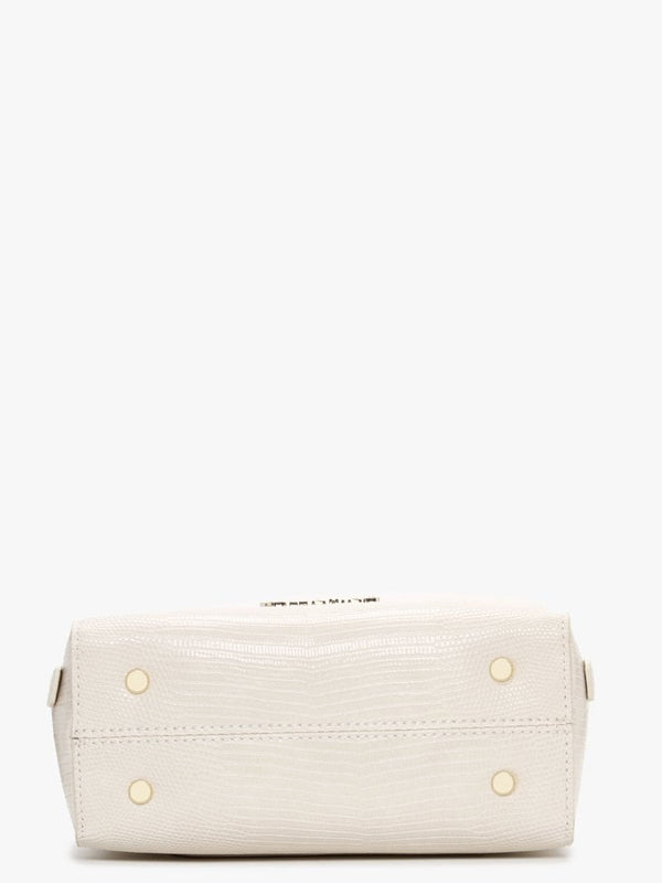 Pattie Haversack Ecru Reptile Cross-Body Bag