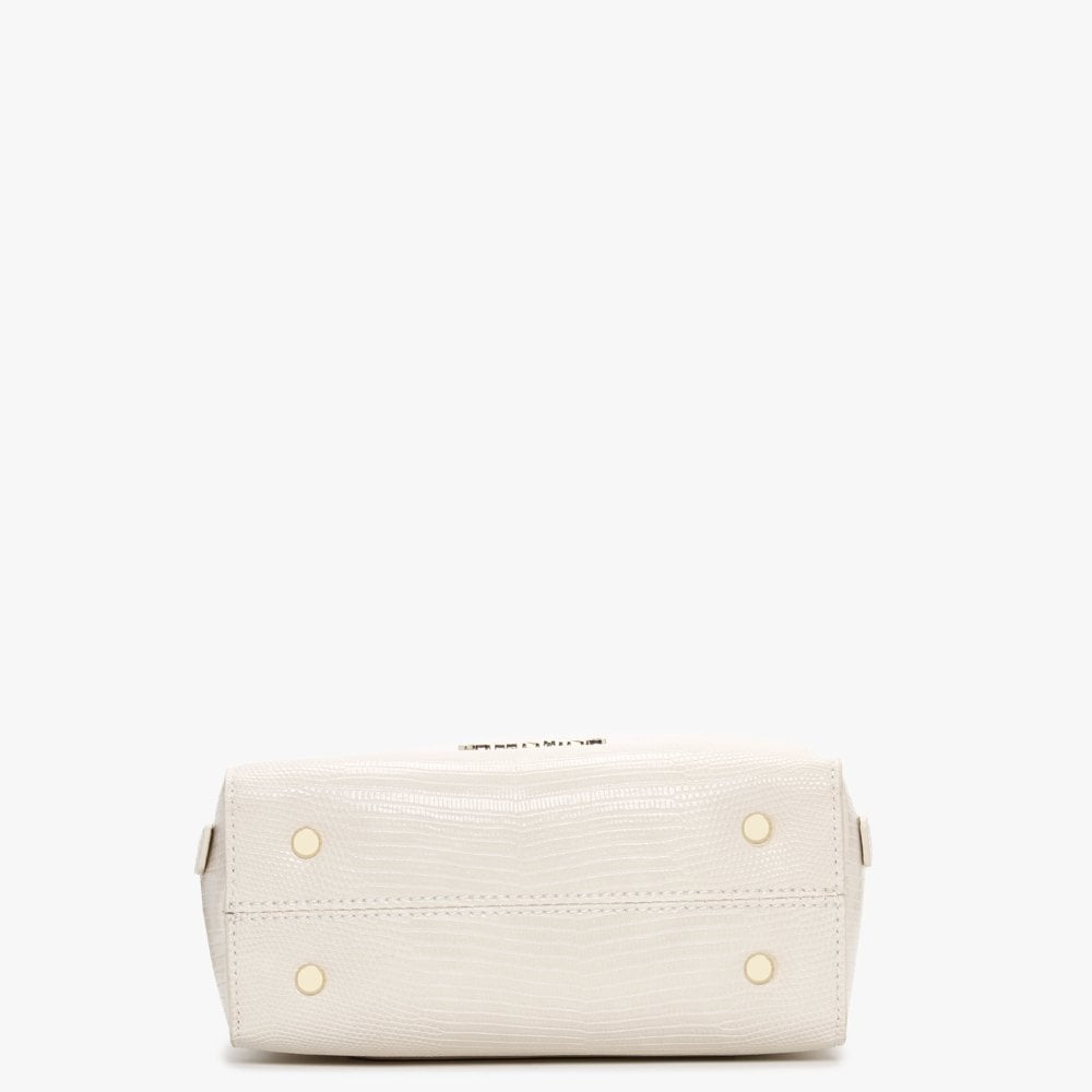 Pattie Haversack Ecru Reptile Cross-Body Bag