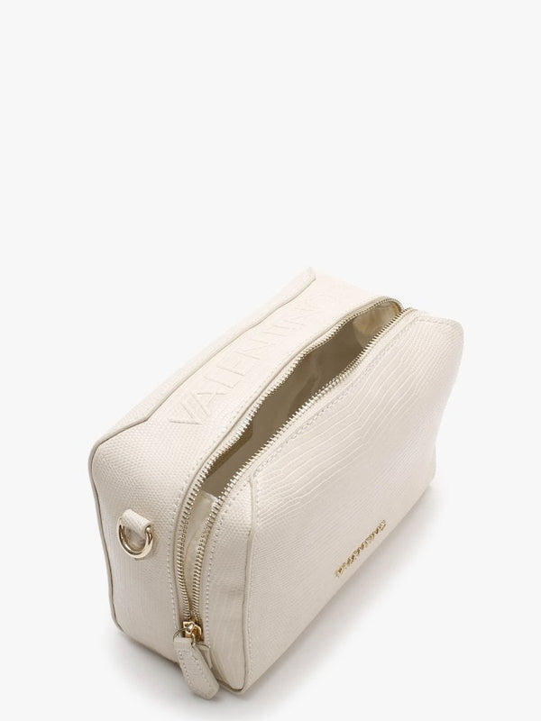 Pattie Haversack Ecru Reptile Cross-Body Bag