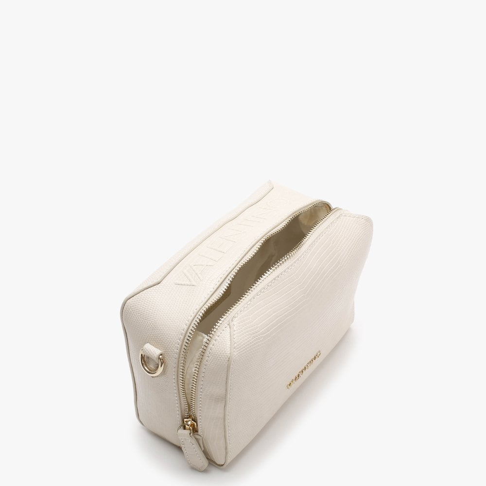 Pattie Haversack Ecru Reptile Cross-Body Bag
