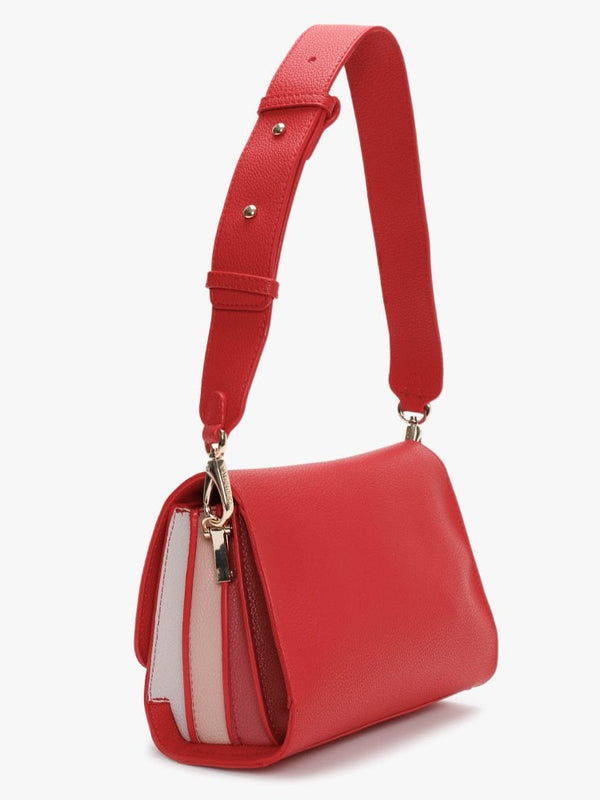Summer Memento Pebbled Rosso Satchel Bag