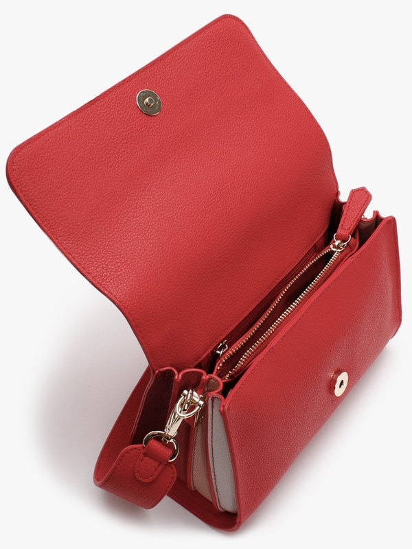 Summer Memento Pebbled Rosso Satchel Bag