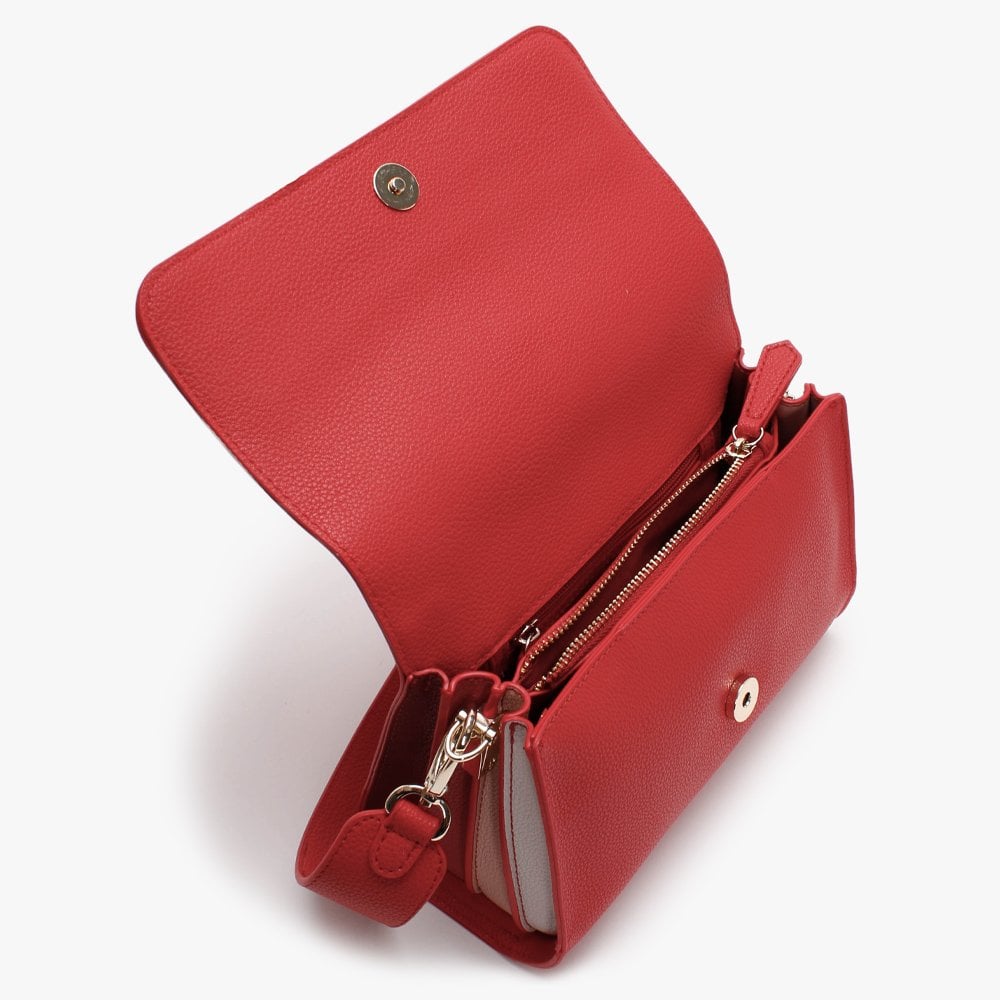 Summer Memento Pebbled Rosso Satchel Bag