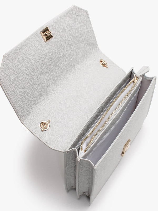 Sfinge Ghiaccio Pebbled Satchel Bag