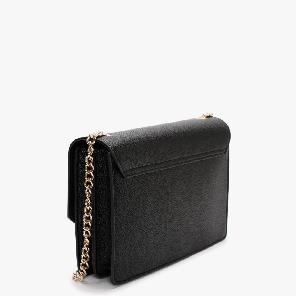 Sfinge Black Pebbled Satchel Bag