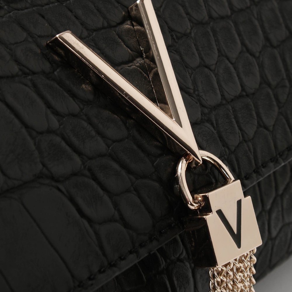 Audrey Black Moc Croc Belt Bag