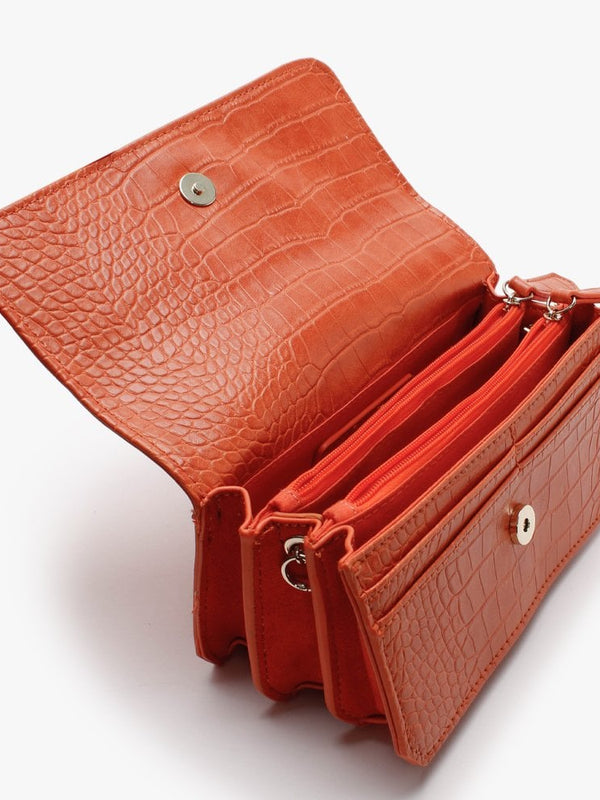Summer Memento Arancione Moc Croc Clutch Bag