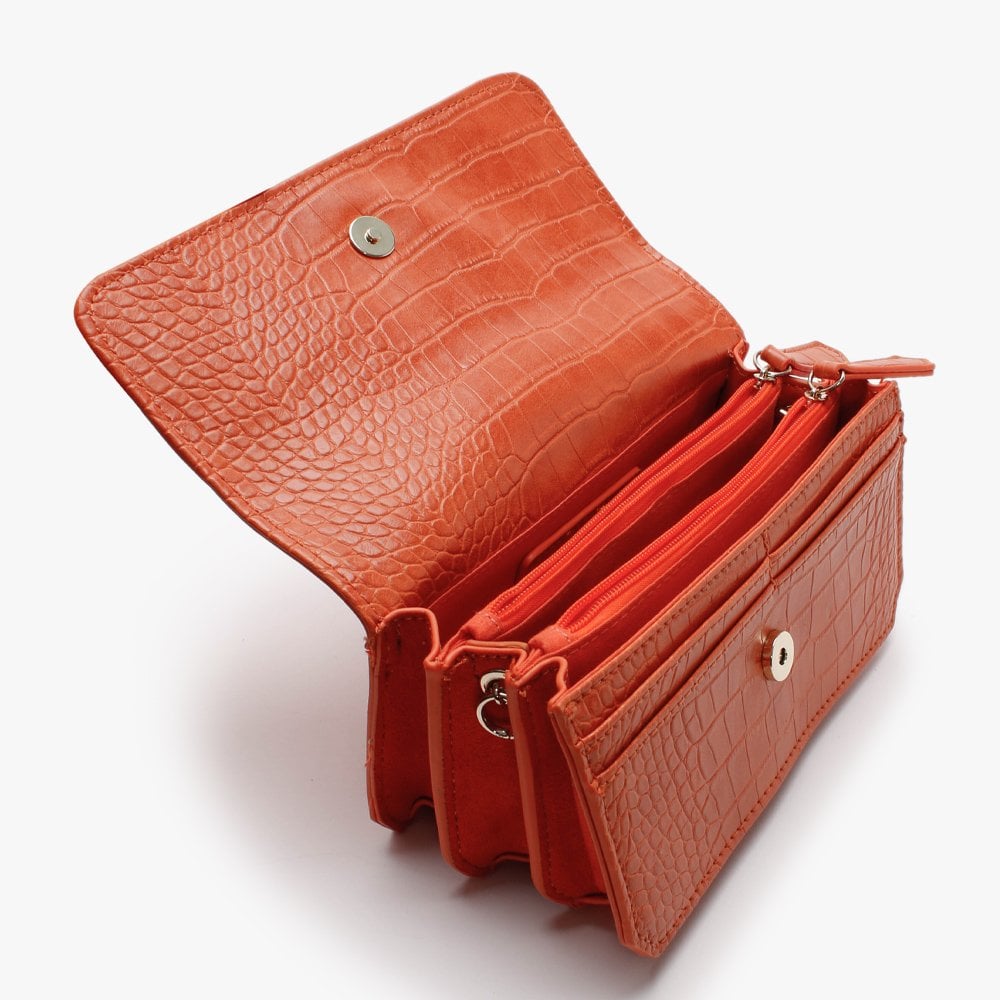 Summer Memento Arancione Moc Croc Clutch Bag