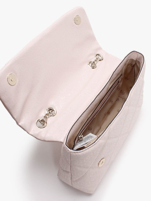 Dilla Quilted Blush Repeat Logo Cross-Body Bag