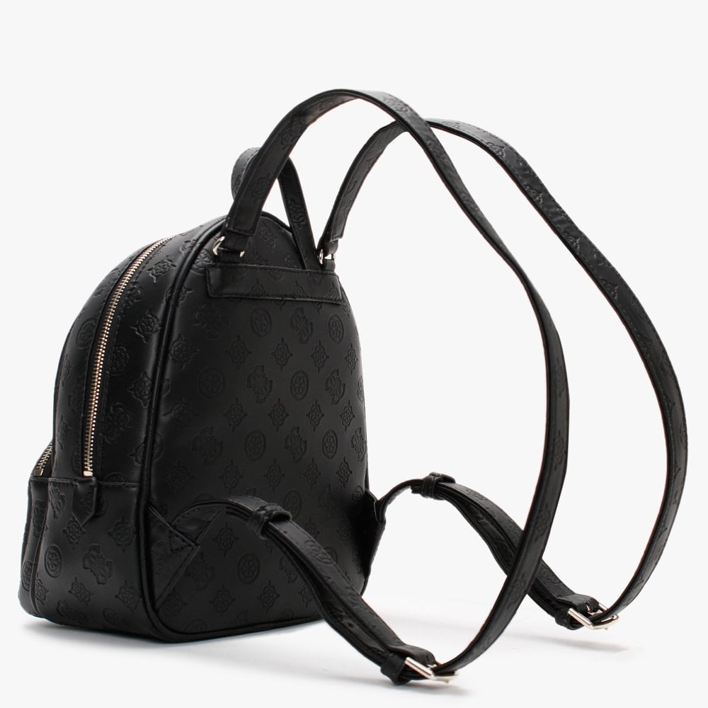 Dayane Black Repeat Logo Stamp Backpack