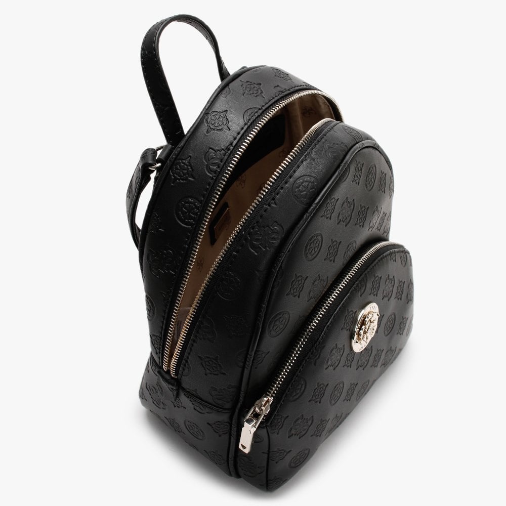 Dayane Black Repeat Logo Stamp Backpack
