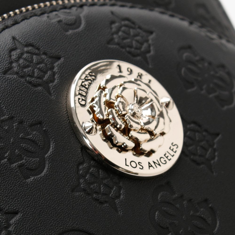 Dayane Black Repeat Logo Stamp Backpack