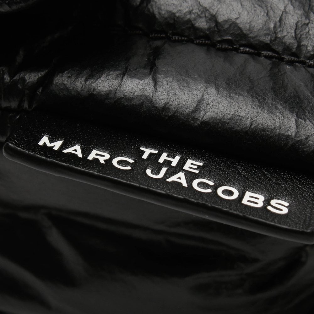 The Mini Pillow Black Leather Cross-Body Bag